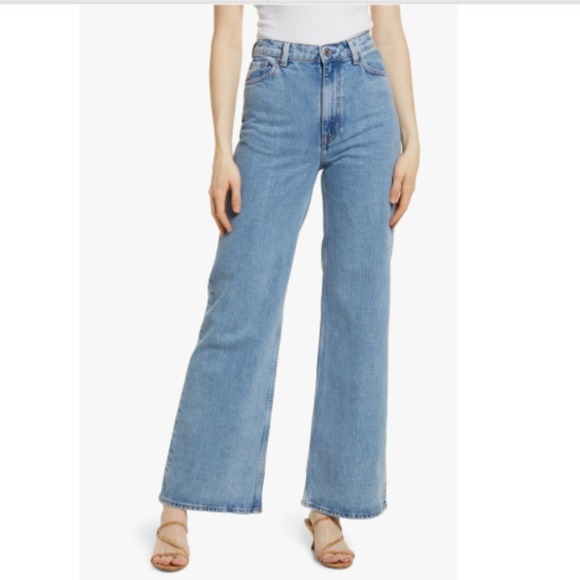 & Other Stories Denim - & Other Stories High Waist Wide Leg Jeans Mood Cut 29 NEW Fisher Blue